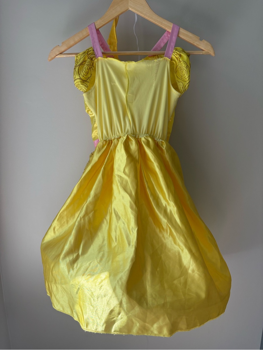 DISNEY Princess Belle Costume Dress - Fantasy Play Dress Up - Size 4-6 Girls - Picture 4 of 7